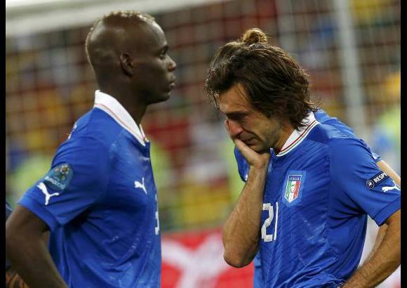 Reuters - Andrea Pirlo no pudo contener el llanto ante la derrota. Fue uno de los mejores jugadores del torneo.
