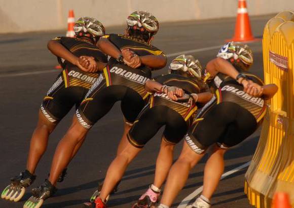 Cortesía Fedepatín - Los colombianos finalizaron la primera parte del Mundial con nueve medallas de oro y quedaron a una de los anfitriones. También sumaron 13 de plata y 4 de bronce.
