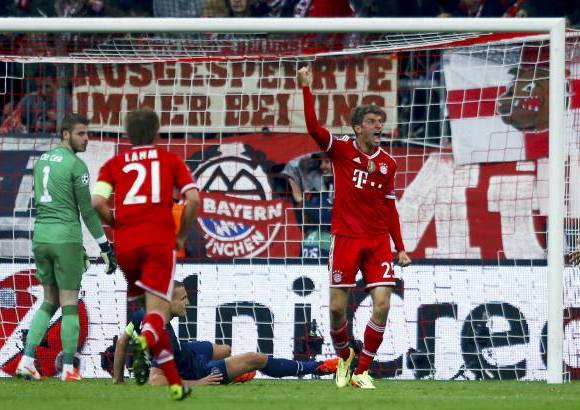 Reuters - Thomas Mueller puso el 2-1 tras un pase de Robben a los 68.