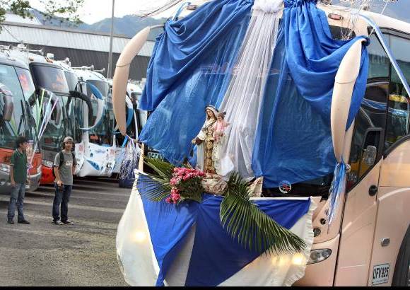 Juan Antonio S&#225;nchez - Una de las caravanas se hizo entre las terminales del Sur y del Norte de Medell&#237;n.
