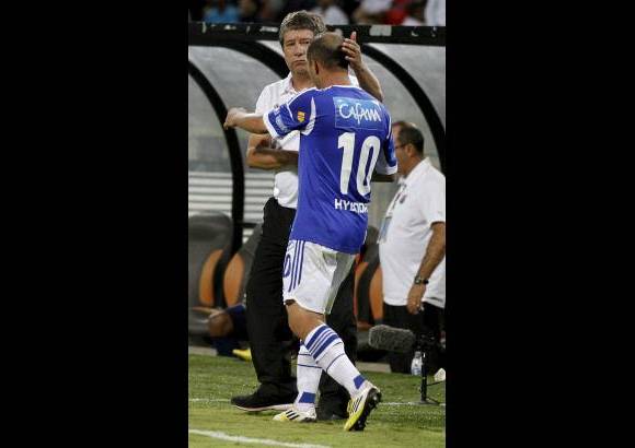 Donaldo Zuluaga - Un saludo entre Mayer Candelo y Bolillo G&#243;mez.