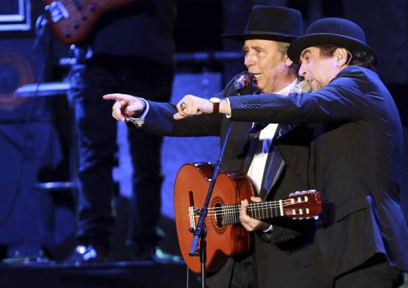 Foto Colprensa - Joan Manuel Serrat y Joaqu&#237;n Sabina se presentaron el s&#225;bado en Bogot&#225; con su tour Dos p&#225;jaros contraatacan.