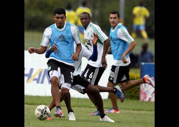 Foto Julio César Herrera - Juan David Valencia y Alejandro Bernal le tienen confianza al ataque verdolaga para jugar con Millos.