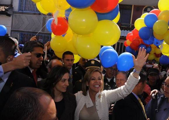 Colprensa - Noemí Sanín se mostró optimista.