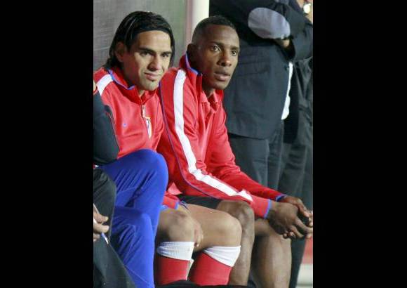 Colprensa - Falcao Garc&#237;a y Luis Amaranto Perea, las insignias colombianas en el Atl&#233;tico de Madrid. Sin embargo, Amaranto ya finaliza su ciclo exitoso en el equipo espa&#241;ol y su futuro es incierto.