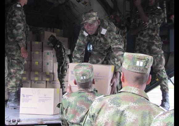 Cortes&#237;a - 40,000 kilos de alimentos han sido llevados al Cauca.