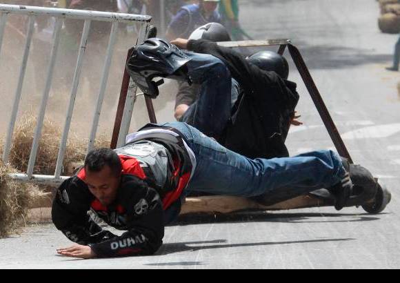 Hernán Vanegas - Los accidentes también hacen parte de este evento.