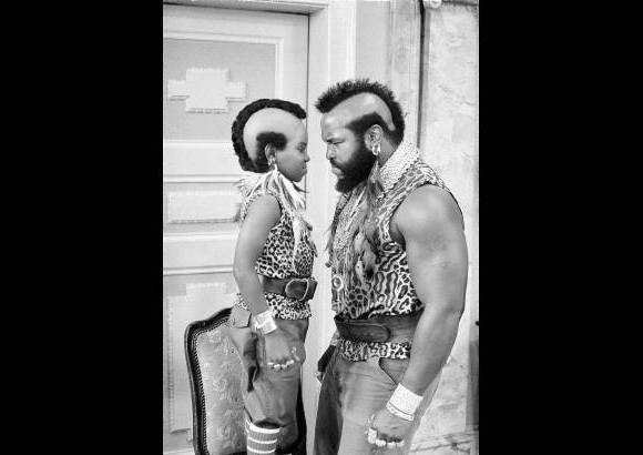 AP - Mr.T al lado de Arnold. Dos de los iconos de la televisi&#243;n de los a&#241;os 80.