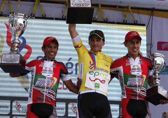 Foto: Julio C&#233;sar Herrera - Sevilla sac&#243; tan solo un segundo de ventaja sobre su inmediato seguidor Fernando Camargo Boyac&#225; se atreve, y 54 a Alexis Camacho Boyac&#225; se atreve, quien complet&#243; el podio.