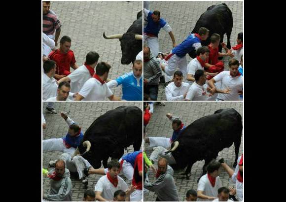 Reuters - Las fiestas San Fermín, en las que una multitud corre junto a seis toros bravos por las calles de Pamplona, en España, son uno de los mayores atractivos en esta época del año. Desde 1924, 15 personas han muerto en los encierros que fueron inmortalizados en la novela Fiesta de Hemingway.