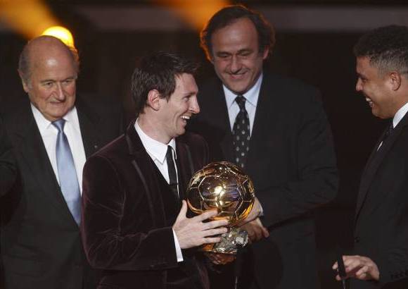 Reuters - El atacante del Barcelona de Espa&#241;a y la selecci&#243;n argentina, de 24 a&#241;os, super&#243; a su compa&#241;ero Xavi y al delantero del Real Madrid Cristiano Ronaldo.