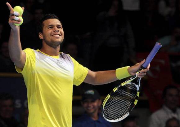 Foto Mauricio Alvarado - Tsonga se vio emocionado durante el partido.