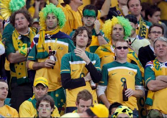 Reuters - La desilusi&#243;n de los hinchas australianos despu&#233;s de la derrota.