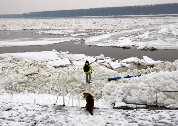 Reuters - El grueso hielo, que ha cerrado cientos de kilómetros del transitado sistema de vías fluviales en la reciente ola de frío en la región, comenzó a moverse el pasado domingo por la tarde por el aumento de la temperatura.