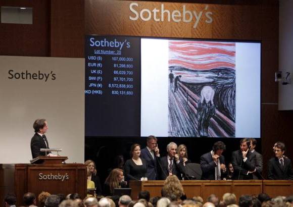 AP - La obra fue adjudicada a un precio de martillo de 117 millones de d&#243;lares, una cifra que con las correspondientes comisiones qued&#243; finalmente en 119,9 millones de d&#243;lares, superando as&#237; el r&#233;cord de 106,5 millones que ostentaba desde 2010 un Picasso, Desnudo, hojas verdes y busto.