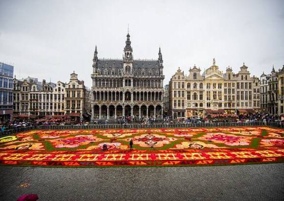 AFP - Un tapete de flores cubre La Gran Plaza de B&#233;lgica.