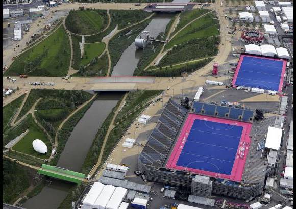AP - Las canchas de hockey y que tambi&#233;n ser&#225;n utilizadas para el f&#250;tbol paral&#237;mpico.