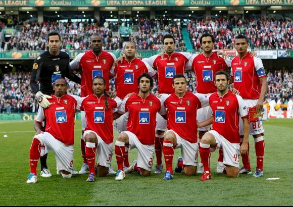 Reuters - Sporting de Braga: Artur Moraes; Miguel García, Paulao, Alberto Rodríguez (Kaká, m.46), Sílvio; Vandinho, Custódio, Paulo César, Hugo Viana (Mossoró, m.46); Alan Osorio y Lima (Meyong, m.65).