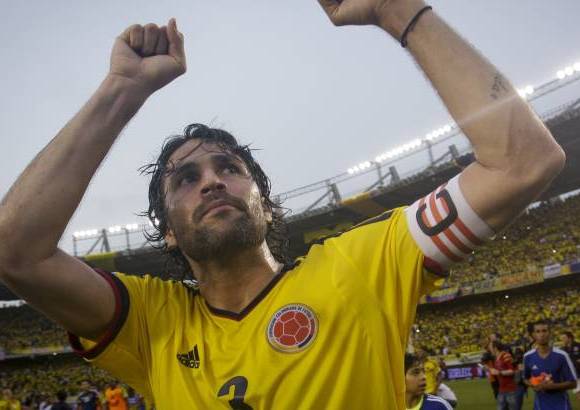 FOTO COLPRENSA - El defensor vallecaucano Mario Alberto Yepes tambi&#233;n representar&#225; al pa&#237;s con 38 a&#241;os de edad. Colombia contar&#225; en este Mundial con dos de los tres jugadores m&#225;s viejos. Yepes ha disputado con la selecci&#243;n 4 eliminatorias.