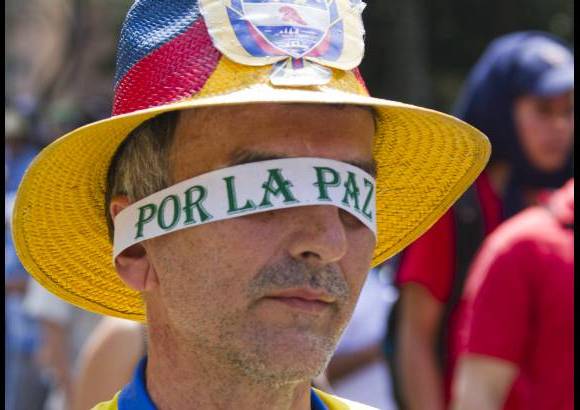 Esteban Vanegas - Los participantes de la marcha manifestaron de m&#250;ltiples maneras su deseo de paz.