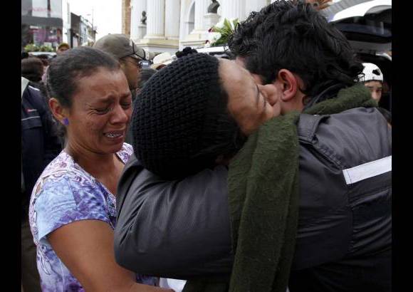 Foto Manuel Saldarriaga, enviado especial - Santa Rosa de Osos se movilizó en solidaridad para acompañar a las familias de las víctimas.
