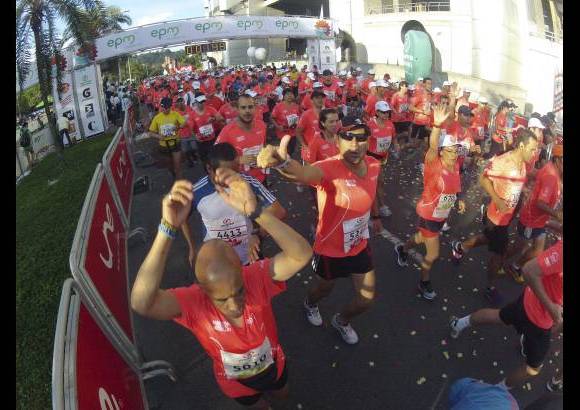 Esteban Jaramillo y Sebastián Salazar - Más de 10 mil competidores se dieron cita en esta histórica cita deportiva que se corría en las modalidades de 5, 10, 21 y 42 kilómetros.