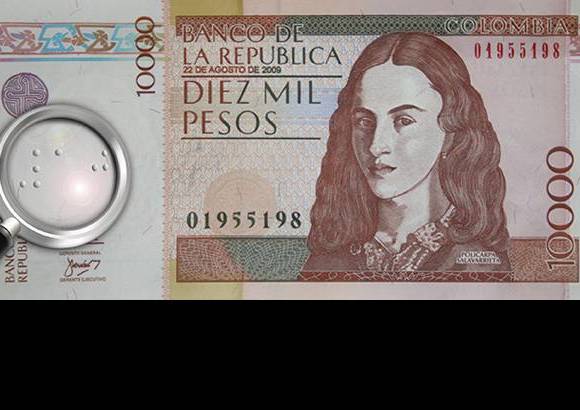 Cortesía Banco de la República - El Banco de la República puso en circulación este martes los billetes de 10 mil y 20 mil pesos con una señal especial para los invidentes. En total la edición tiene 100 millones de billetes de cada denominación.