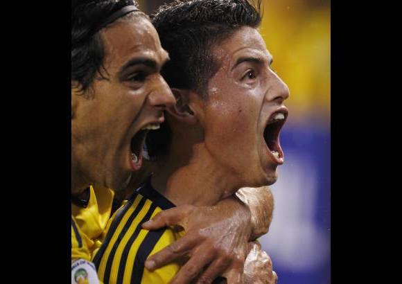 AP - Radamel Falcao García jugó todo el partido. Ecuador enfrentó la mayor parte del encuentro con diez hombres.