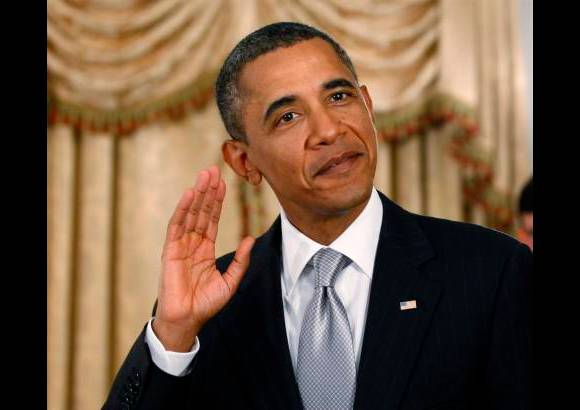 Reuters - El presidente Barack Obama estuvo de excelnte humor e incluso bromeó con los presentes a la cita.