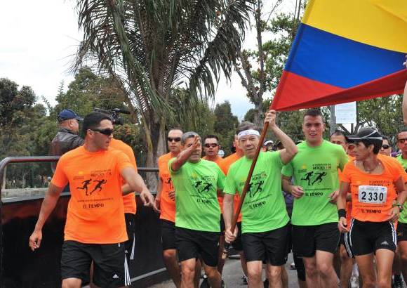 Cortesía - El mandatario participó en la Carrera de los Héroes, celebrada en Bogotá.