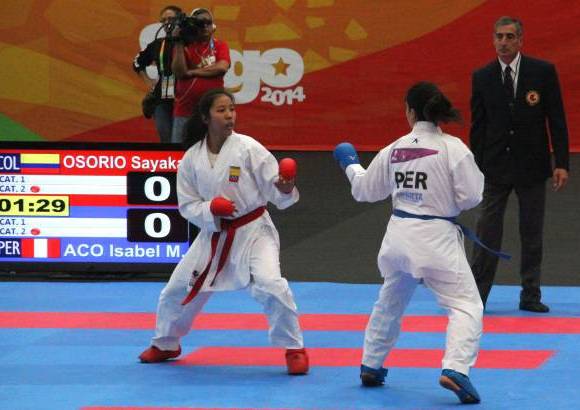 FOTO CORTES&#205;A COMIT&#201; OL&#205;MPICO COLOMBIANO - Osorio debut&#243; en los cuartos de final de los 68 kilogramos, frente a la peruana Isabel Aco, con la que empat&#243; a cero, sin embargo, consigui&#243; la victoria por decisi&#243;n de los jueces.