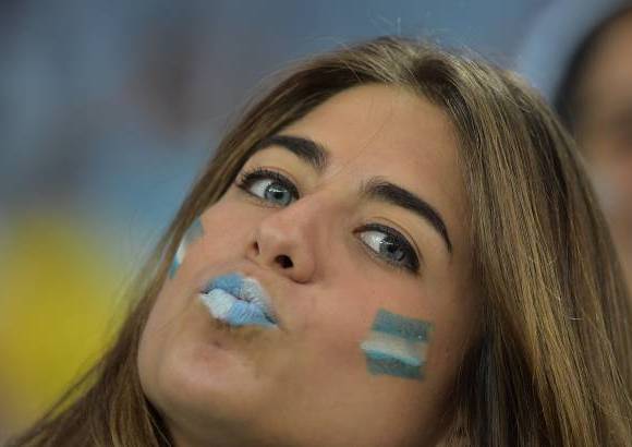 AFP - Los hinchas argentinos llegaron a apoyar a su selección.