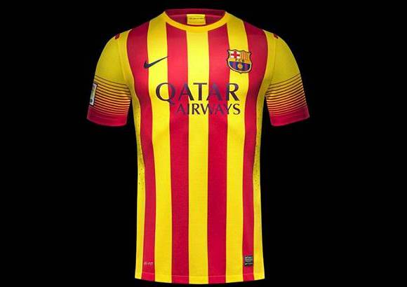 FOTOS NIKE - La camiseta de visitante llevar&#225;, por primera vez en la historia, los colores de la bandera de Catalu&#241;a.