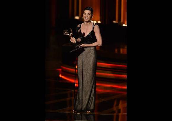 AFP - Otra habitual vencedora de estas ceremonias, Julianna Margulies, se impuso como mejor actriz dramática por "The Good Wife".