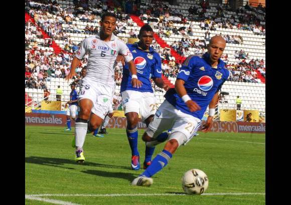 Colprensa - Millonarios venci&#243; 0-1 a Once Caldas en el Palogrande.