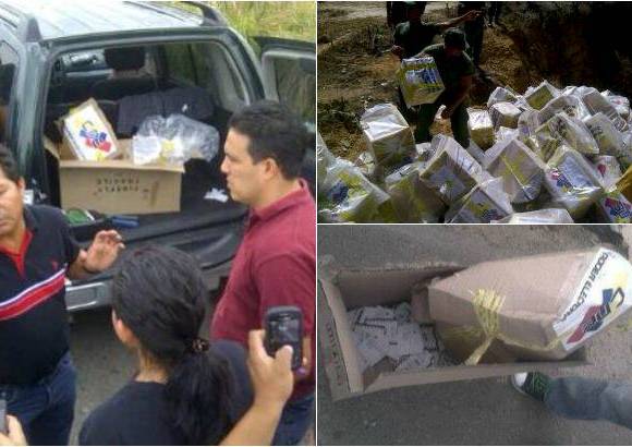 - A trav&#233;s de las redes sociales, ciudadanos venezolanos denuncian el robo de las urnas electorales de las sedes del CNE.