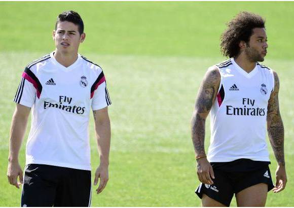 Afp - Lo mismo sucedi&#243; con el colombiano James Rodr&#237;guez, el brasile&#241;o Marcelo (ambos en la foto) y los alemanes Kroos y Khedira.