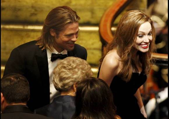 - La pareja m&#225;s famosa de Hollywwod, Brad Pitt y Angelina Jolie, no pod&#237;a faltar en la gala.