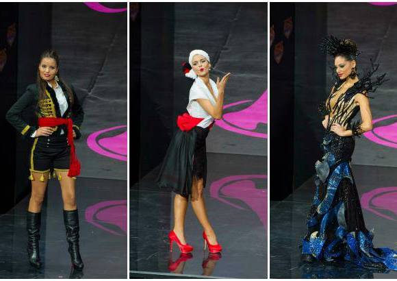 Reuters - Melita Fabecia, Miss Croacia; Rebeka Karpati, Miss Hungr&#237;a y Monic P&#233;rez, Miss Puerto Rico.