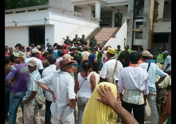 EL MERIDIANO DE CÓRDOBA - Se dice que los manifestantes eran damnificados del invierno de 2010-2011.