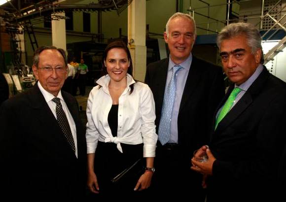 Edwin Bustamante Restrepo - Juan Gómez Martínez, Adriana González (gerente de Medellín Convention & Visitors Bureau), Federico Restrepo (gerente de EPM) y Juan Manuel Del Corral.