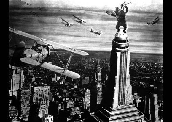 - King Kong en el Empire State Building. Una de las escenas m&#225;s recordadas de la pel&#237;cula y de la historia del cine.