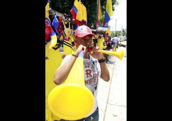 Foto Colprensa - La afici&#243;n barranquillera est&#225; lista para apoyar a Colombia en el estreno de Pekerman de local.