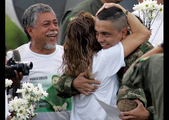 AP - Moncayo, feliz, en libertad.