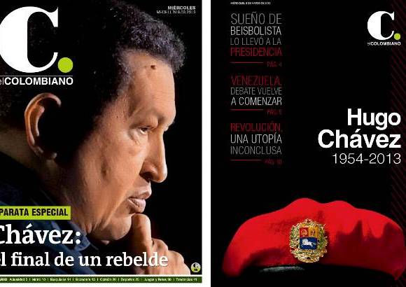 El COLOMBIANO - El Colombiano tuvo la portada del peri&#243;dico impreso (izquierda) m&#225;s la portada de la separata especial (derecha).