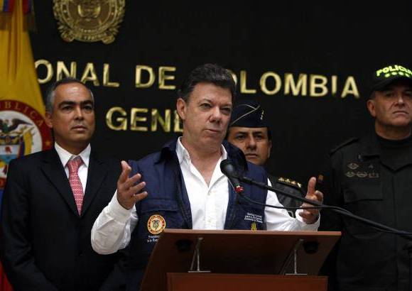 Colprensa - El presidente Santos destac&#243; el importante golpe contra la delincuencia organizada en el pa&#237;s.