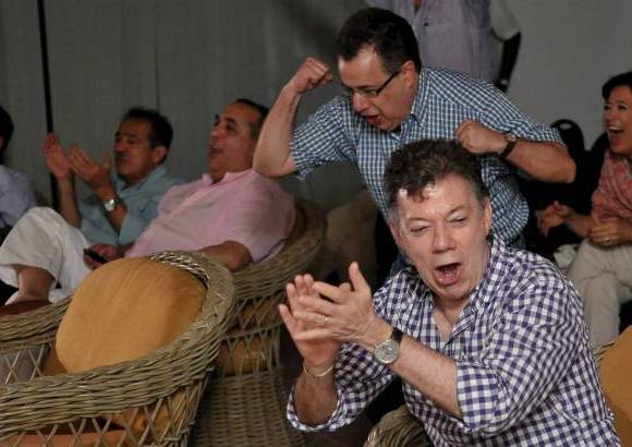 Colprensa - &quot;Por supuesto que estoy muy contento, 37 a&#241;os llevamos esperando esta s&#233;ptima estrella&quot;, dijo el presidente de Colombia, Juan Manuel Santos.