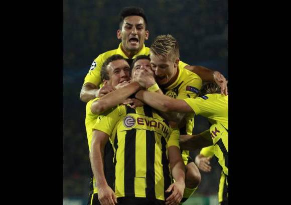 Foto Reuters - Lewandowski dio al Borussia Dortmund el triunfo 1-0 sobre el Ajax.