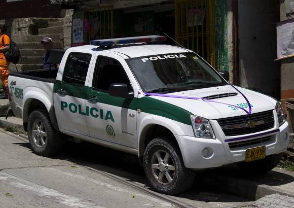 Esteban Vanegas - Fuerzas Especiales de la Polic&#237;a patrullan la comuna 13. El sector de El Salado es uno de los de especial cuidado.