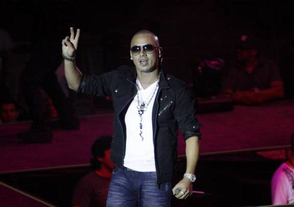 David S&#225;nchez - Wisin se vio feliz en el escenario.